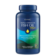 健安喜GNC三倍鱼油软胶囊 omega3欧米伽3含EPA+DHA 含辅酶 海外原装进口 三倍迷你鱼油 240粒