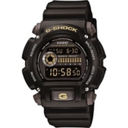 CASIO 卡西欧 G-SHOCK 主题系列 DW-9052-1C 男士运动石英表 入门款 防震防水 43mm 黑色 黑色
