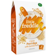 小皮（Little Freddie）欧洲原装进口婴儿米糊 宝宝辅食婴儿高铁有机米粉160g 【7月+】有机藜麦多种谷物粉