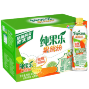需抢券:百事可乐果缤纷 金橙凤梨味 果汁饮料 450ml*15瓶 整箱装 *3件