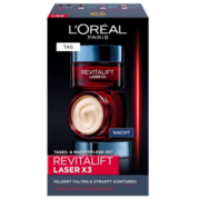 L'Oreal Paris巴黎欧莱雅日霜晚霜礼品套装透明质酸抗皱面霜2x50 毫升