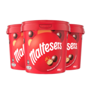 Maltesers澳洲麦提莎麦丽素桶装465g*3罐夹心巧克力球进口零食