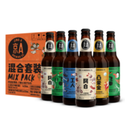京A 国产精酿啤酒组合装 330ml*6瓶 新年送礼 （新老包装随机发货）