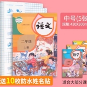 跃科  5张书皮+10张防水姓名贴