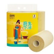 BABO 斑布 厨下生活系列 厨房纸巾 2层80节2卷