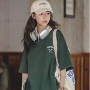 MADEN 马登 女士复古翻领POLO衫 TS2301821