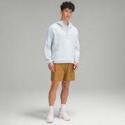lululemon丨Lightweight 男士徒步半拉链外套 LM4AL8S 蓝色粉末色 XS