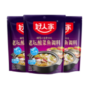 再降价、京喜特价：好人家 酸菜鱼调料 220g*3袋