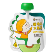 PLUS会员：窝小芽 婴儿水果泥 牛油果香蕉苹果泥 80g*9件