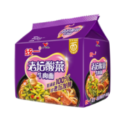 限地区、需抢券、概率券：Uni-President 统一 真正老坛酸菜牛肉面 121g*5袋