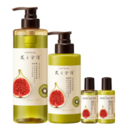髮の食谱发之食谱无花果控油蓬松洗发水530ml+护发素280g送50ml*2去油清爽