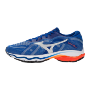 美津浓（MIZUNO）【WAVE ULTIMA 13】跑鞋男女新品缓震回弹透气耐磨运动跑步鞋 53/蓝色/银色 41