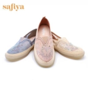 Safiya/索菲娅弹力蕾丝网纱渔夫鞋女夏2021年新款夏小香风单鞋女