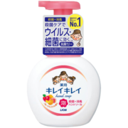 狮王（Lion）泡沫洗手液 儿童宝宝洗手液 果香 植物抑菌 日本原装进口