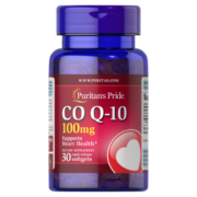 普丽普莱Puritan's Pride 辅酶Q10软胶囊100mg*30粒 旅行装日常补充护心脏增体能增强免疫送长辈  美国进口