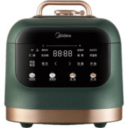 美的（Midea）电压力锅复古方圆压力锅3L精巧容量2-4人 智能预约 全彩触控大屏高压锅 复古电压力锅｜MY-YL30M5-711