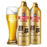 青岛啤酒7天精品原浆13度1L*2桶