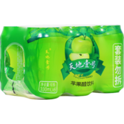 天地壹号 苹果醋饮料黄金330ml*6罐苹果汁果味醋饮品新旧版随机发