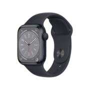 Apple Watch Series 8 智能手表GPS款41毫米午夜色铝金属表壳午夜色运动型表带 MNP53CH/A【快充套装】