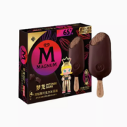 88VIP！MAGNUM 梦龙 和路雪梦龙冰淇淋浓郁黑巧克力味64g*4支冰激凌