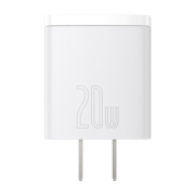 倍思（Baseus） 苹果充电头iPhone14充电器PD20W快充多口USB插头适用于苹果13ProMax/12小米华为安卓手机 【C+U】20WPD快充头丨白