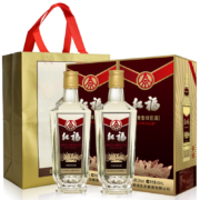 PLUS会员：五粮液  52度优级酒 红福天赋鸿运 450ml*2瓶