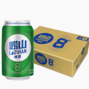88VIP！LAOSHAN BEER 崂山啤酒崂山8度清爽醇正330ml*24罐