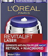 Prime会员：L'OREAL PARIS 巴黎欧莱雅 按压抗皱视黄醇+烟酰胺护理晚霜 50ml
