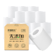 幸福阳光卷纸 无添加环保新概念 4层140克*27卷   产品升级3层4层随机发货