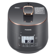松下（Panasonic） 迷你电压力锅2L小容量家用多功能智能可拆洗开盖烹饪高颜值18min快速煮 灰色