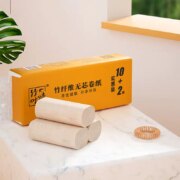 88vip：竹叶情 本色无芯卷纸 4层*12卷