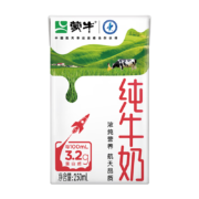 plus会员:蒙牛 纯牛奶 250ml*16盒*2箱（32盒）