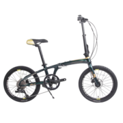 喜德盛（xds） K3.2折叠自行车男女城市铝合金10速伸缩头管中空牙盘内走线单车 绿金色 10速
