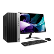 惠普(HP)战99 23款商用办公电脑台式主机大机箱(i3-13100 16G 512GSSD WiFi蓝牙 Office)23.8英寸显示器