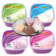 美丰家庭组合装冰淇淋混合口味雪糕甜品冰激凌冷饮批发 全国仓配四盒共3.44kg共6L香草芒果香芋草莓