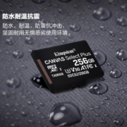 Kingston 金士顿 SDCS2系列 Micro-SD存储卡 256GB（UHS-I、V30、U3、A1）