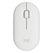 罗技（Logitech） Pebble鹅卵石 无线蓝牙办公鼠标男生女生便携对称鼠标 轻音静谧时尚鼠标 【Pebble】蓝牙轻音鼠标 米白色