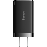 倍思（Baseus） 65W氮化镓充电器 苹果充电头兼容20W快充适用华为小米手机笔记本电脑 【2C+U】65W氮化镓线充套装丨全新5代技术丨黑 【氮化镓5代芯片,低温快充不伤机】