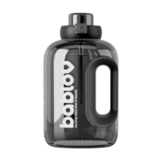 BABLOV吨吨桶水杯大容量男女士运动户外水壶吸管杯大肚杯 极夜黑1500ml