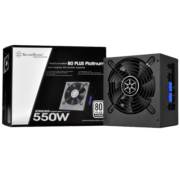 银欣（SilverStone）额定550W ST55F-PT ATX电源 白金牌 风扇启停DC-DC