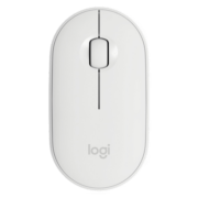 罗技 Logitech PEBBLE 鹅卵石轻薄静音鼠标 无线/蓝牙鼠标 便携时尚鼠标 PEBBLE鼠标-米白色