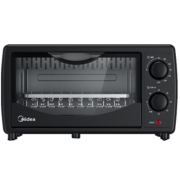 美的（Midea） T1-108B二代电烤箱家用多功能迷你小型 家庭烘焙烤蛋糕面包 10升