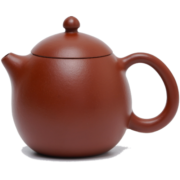 京东京造 宜兴紫砂壶 原矿朱泥 手工茶壶泡茶壶功夫茶具 朱泥龙蛋壶 140ml