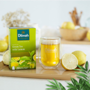斯里兰卡进口，Dilmah 迪尔玛 柠檬味/百香果味绿茶 20包
