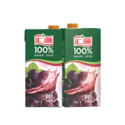 汇源 100%果汁1L*2盒橙汁苹果汁装果汁饮料混合口味尝鲜装 1L*2盒（橙汁+葡萄汁）