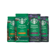 星巴克（Starbucks）烘焙咖啡豆黑咖啡4袋装可做80杯 乌拉圭进口咖啡豆