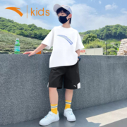 安踏童装男童短袖套装官方旗舰夏季新款儿童运动服两件套男中大童