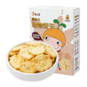 窝小芽 婴幼儿动物饼干 宝宝零食小动物米饼婴儿零食儿童饼干80g