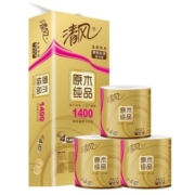 88VIP：清风 原木纯品金装系列 有芯卷纸 4层160g27卷*2件