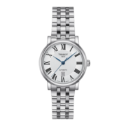 天梭（TISSOT）瑞士手表 卡森臻我系列腕表 钢带机械女表T122.207.11.033.00
